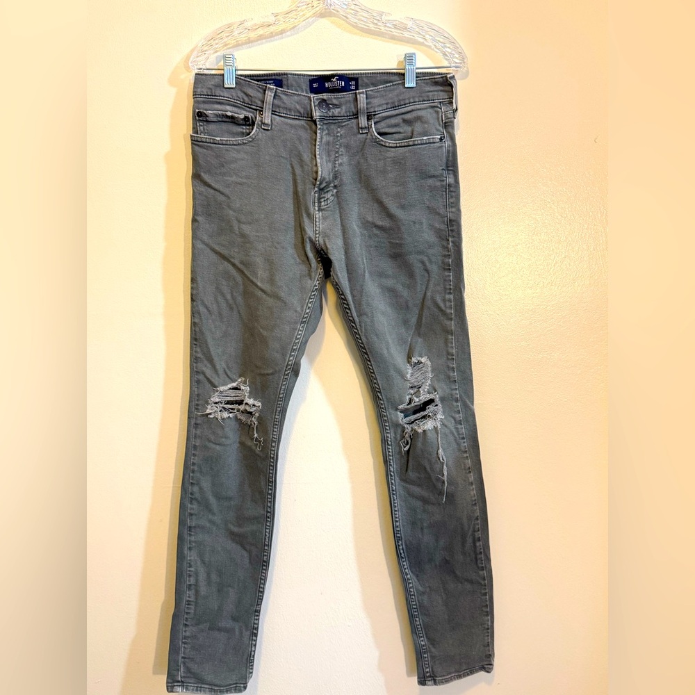 Hollister Epic Flex Denim Super Skinny Jeans - Men's Size 30x32 - Dark Grey